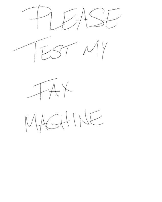 Fax page