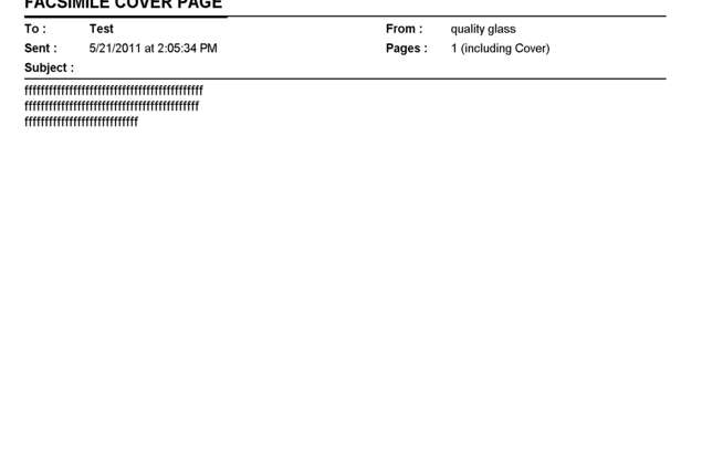 Fax page