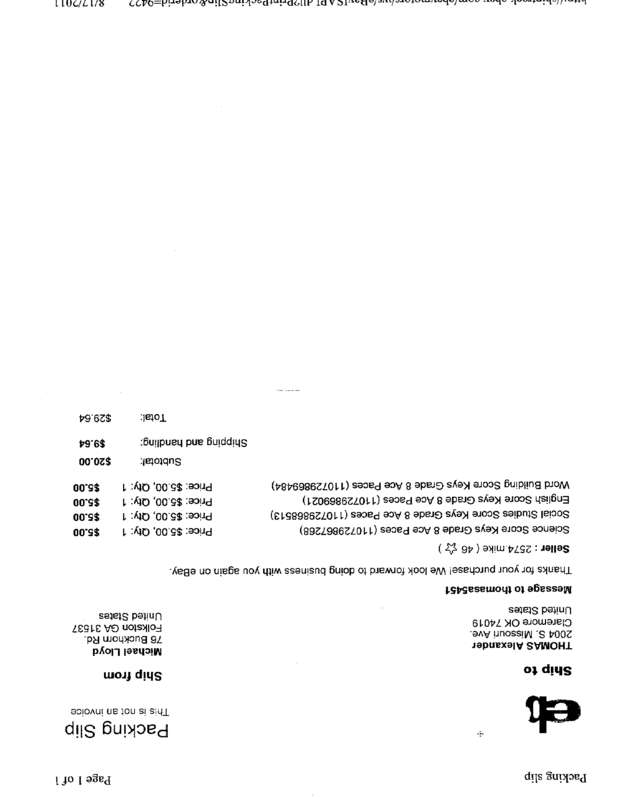 Fax page