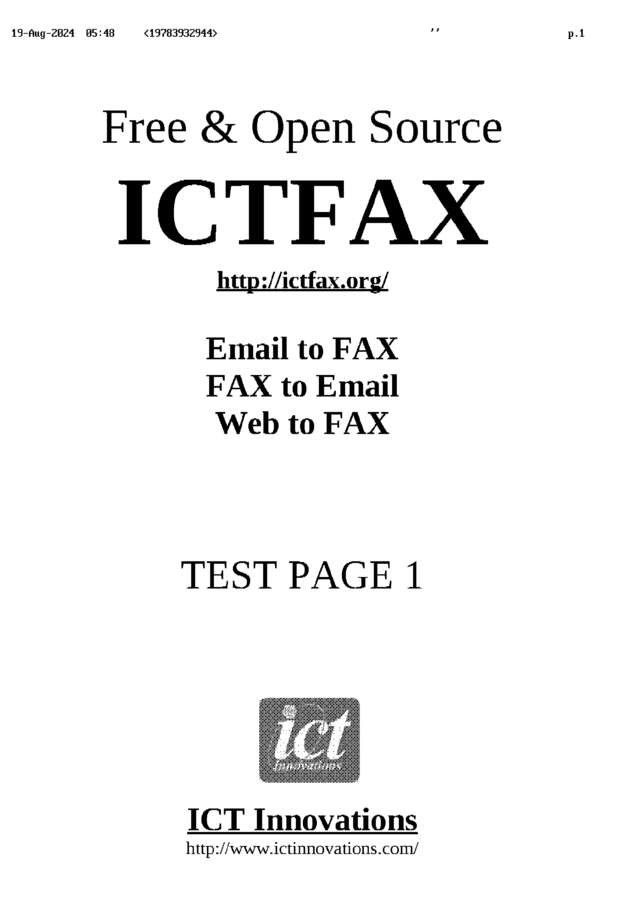 fax page