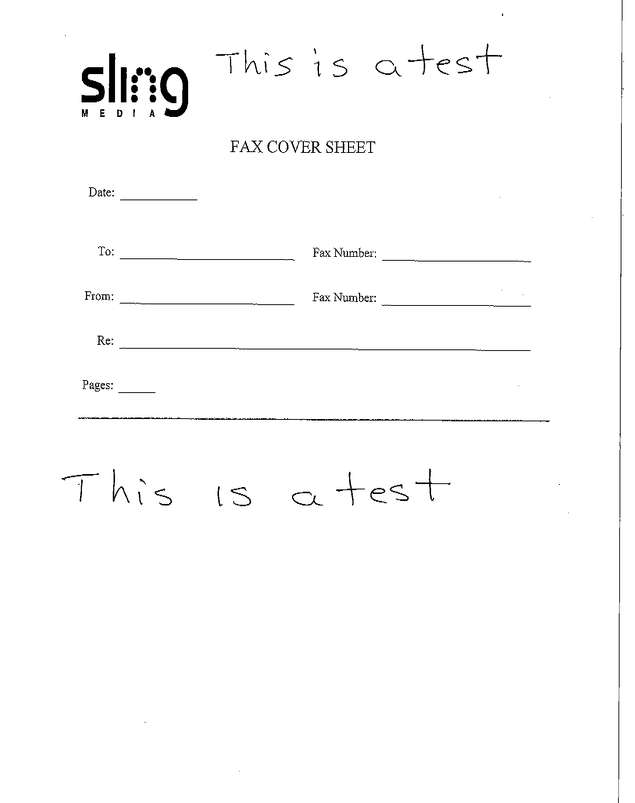 fax page