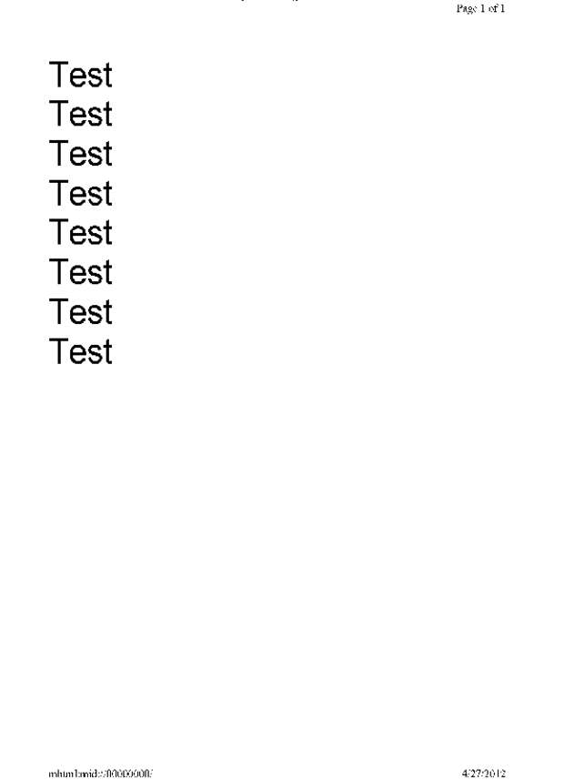 Fax page
