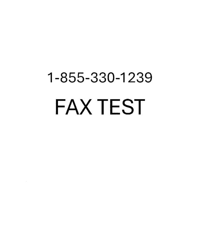 Fax page