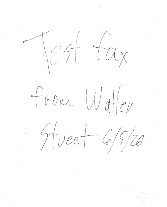 fax page