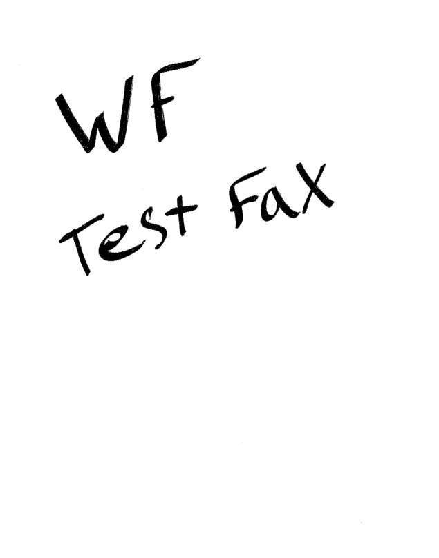 Fax page