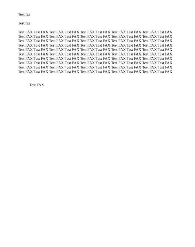 Fax page