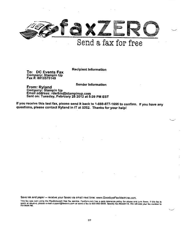 Fax page