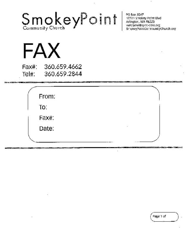 Fax page