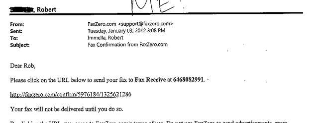 Fax page