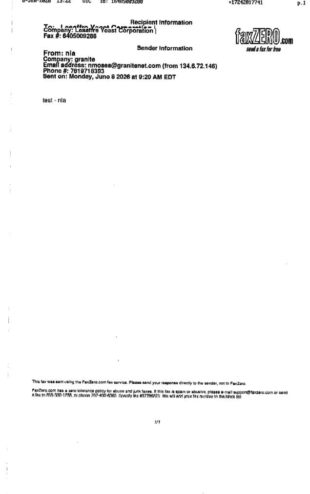 fax page