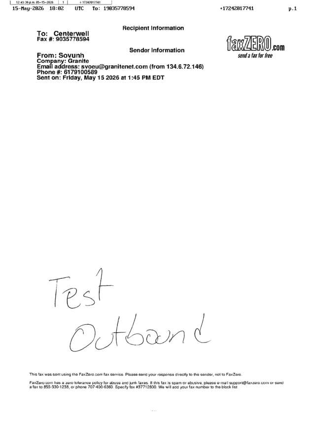 fax page
