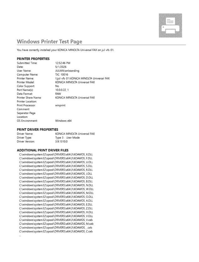fax page