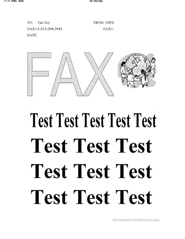 Fax page