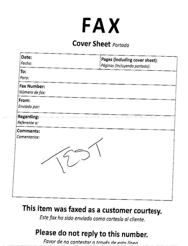 fax page