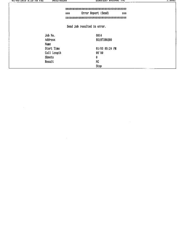Fax page