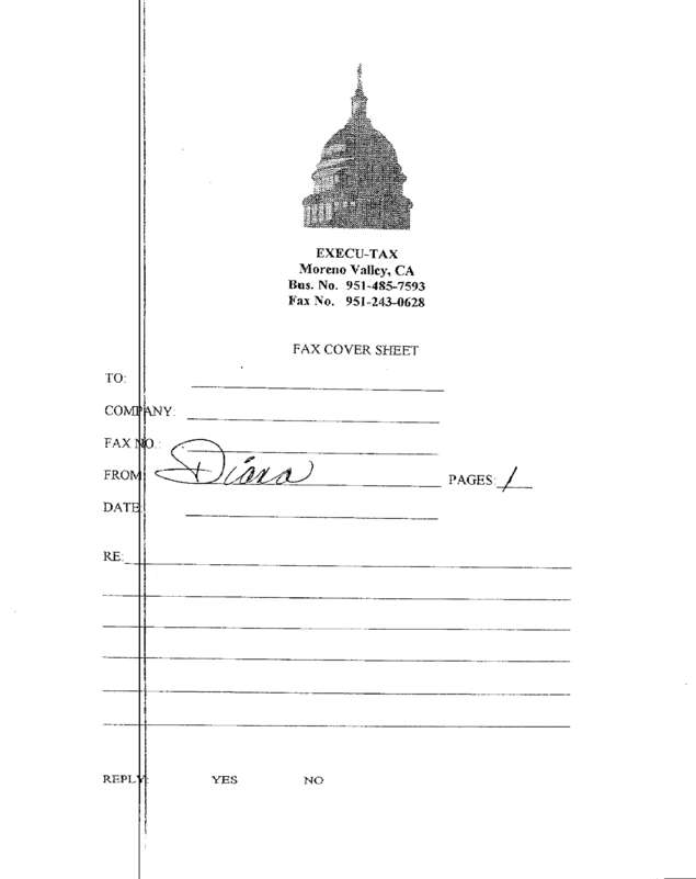 Fax page