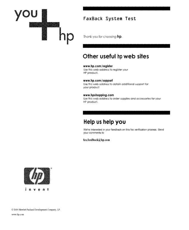 Fax page