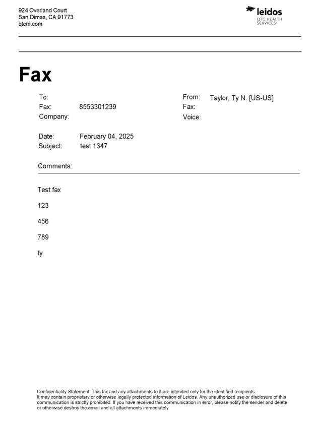 fax page