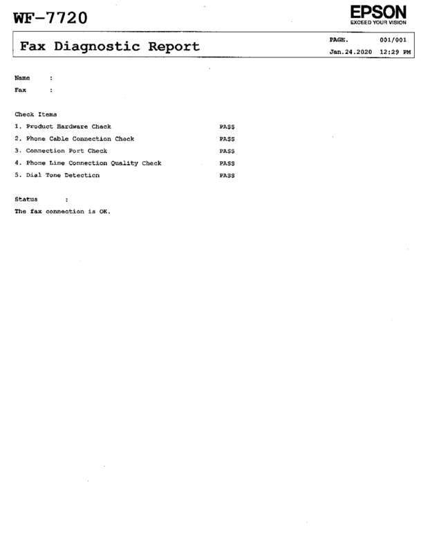 Fax page
