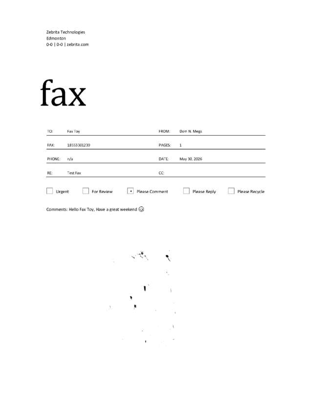 fax page