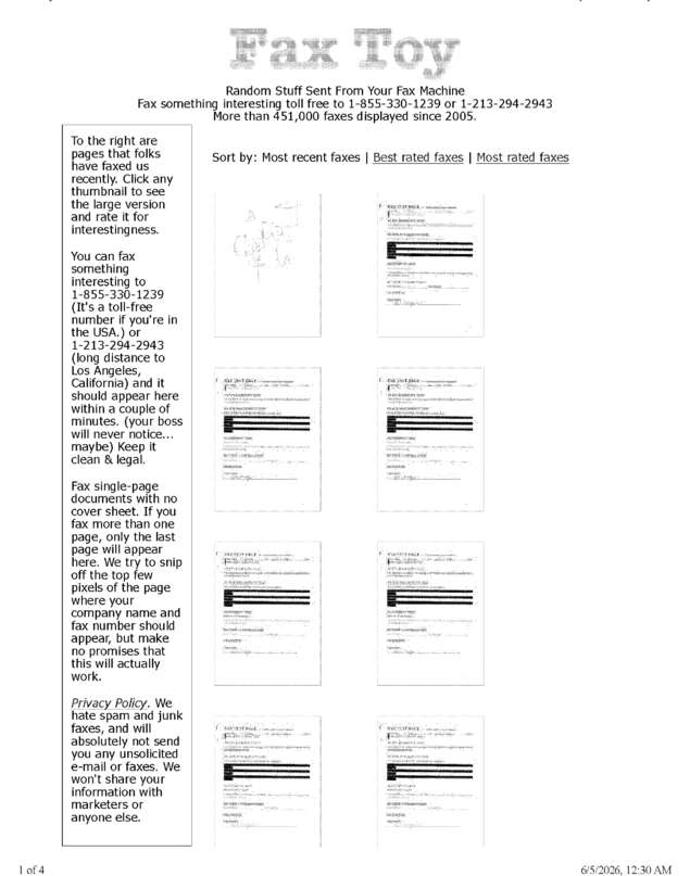 fax page