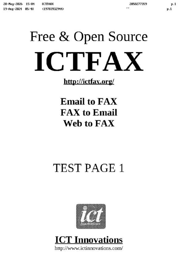 fax page