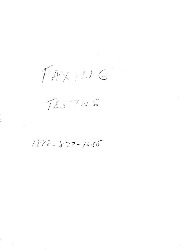 Fax page