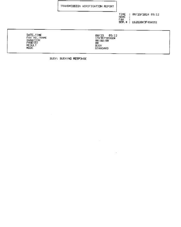 Fax page
