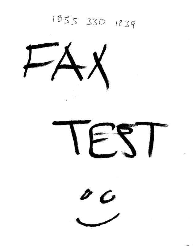 Fax page