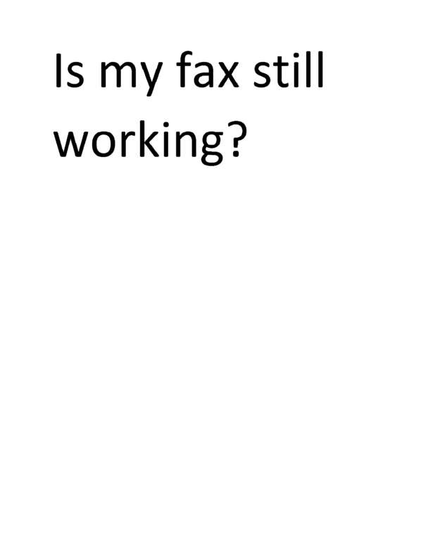 fax page