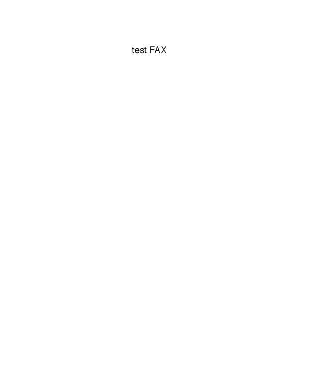 Fax page