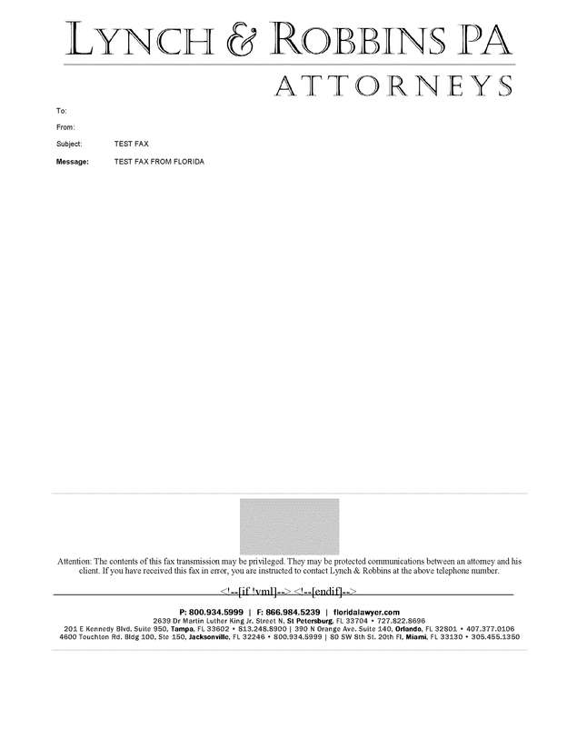 Fax page