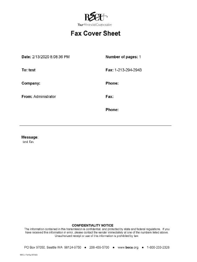 fax page