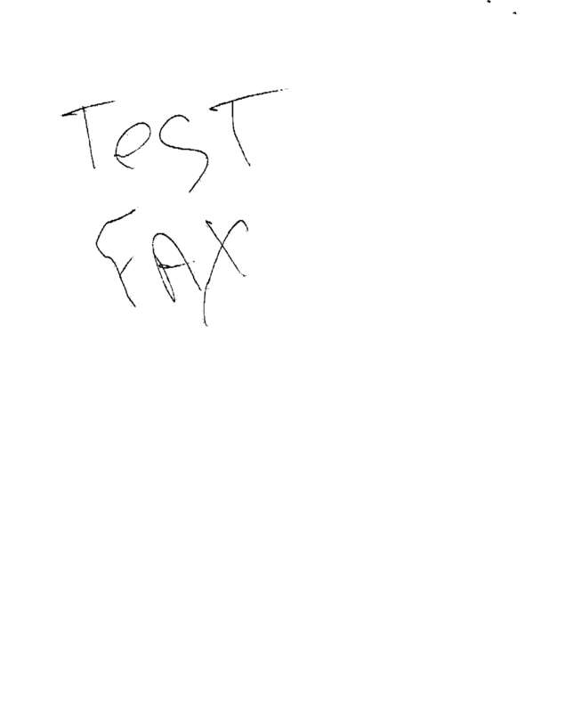Fax page