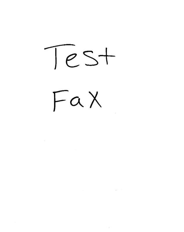 Fax page