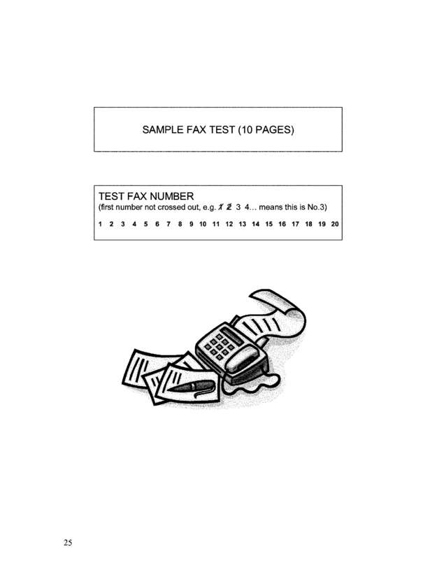 Fax page