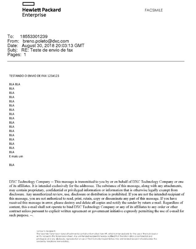 Fax page