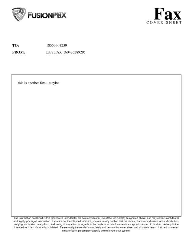 fax page