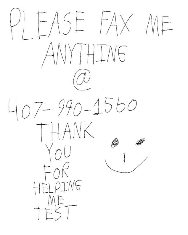 Fax page