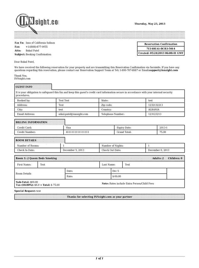 fax page