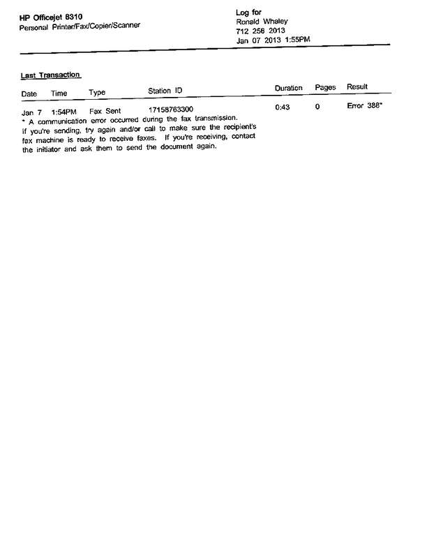 Fax page