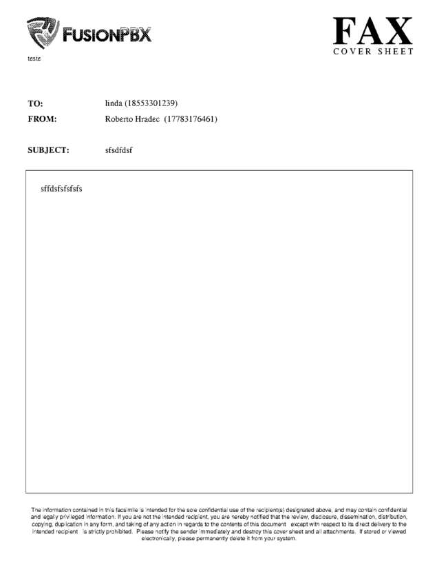 Fax page