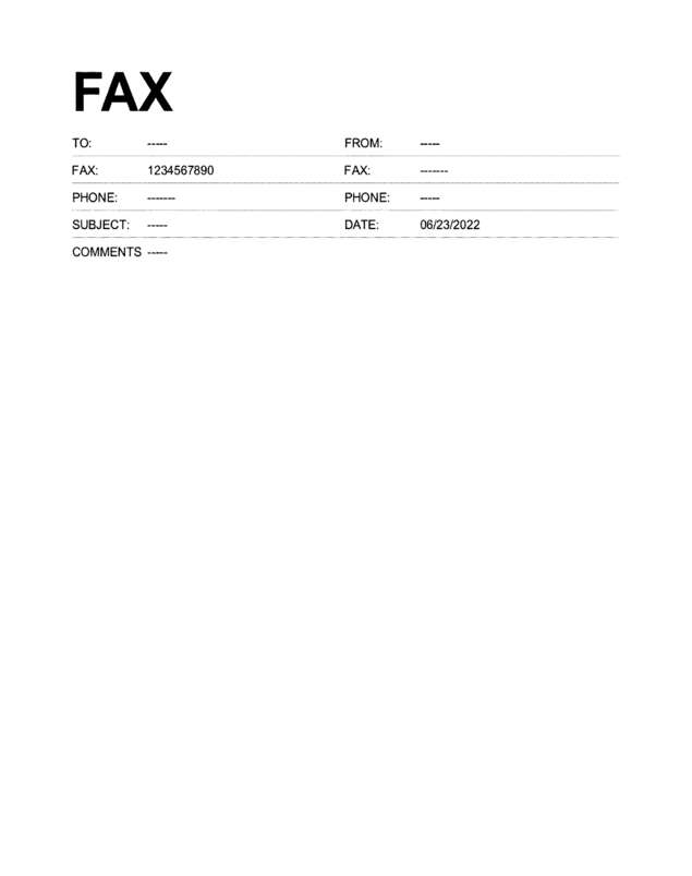 fax page