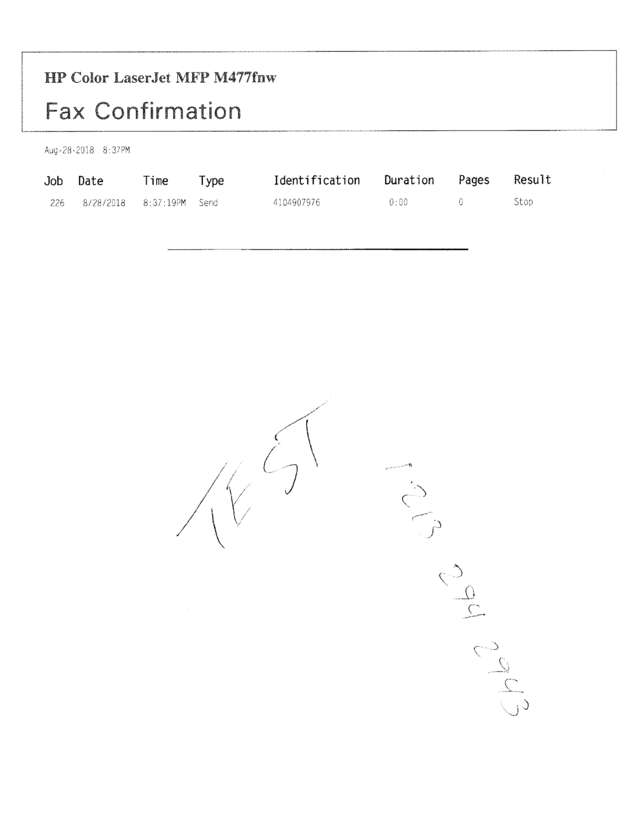Fax page