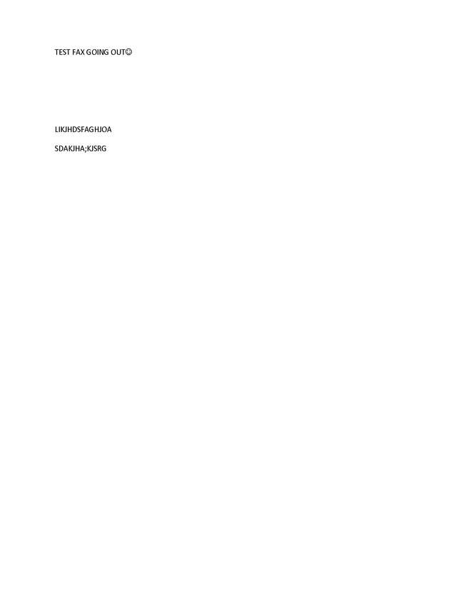 Fax page