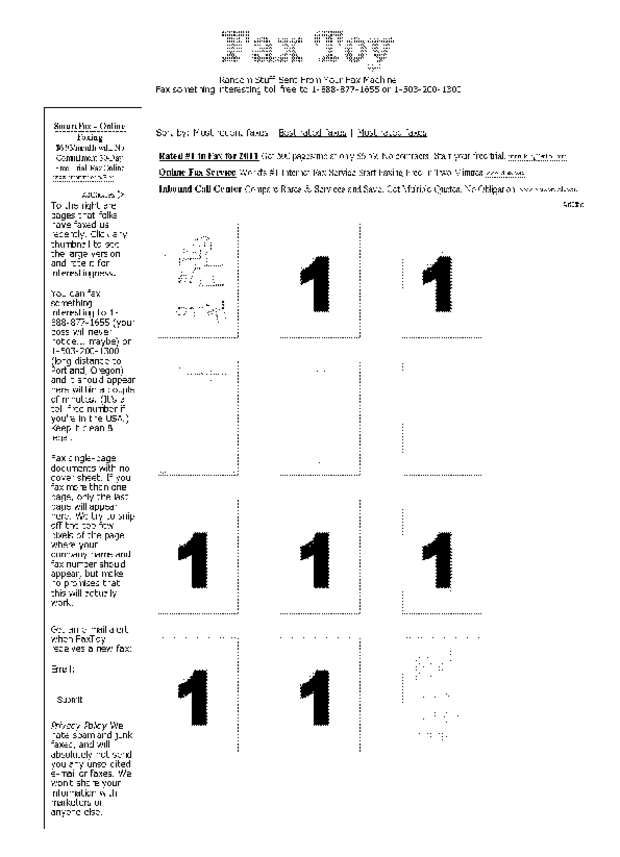 Fax page