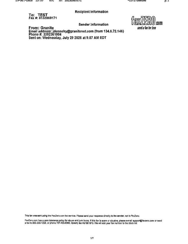 fax page