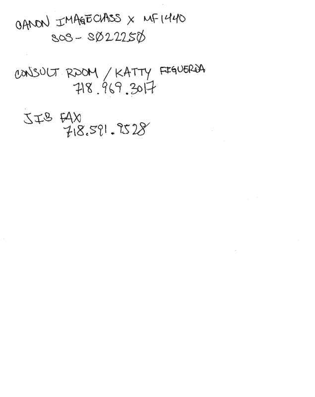 Fax page