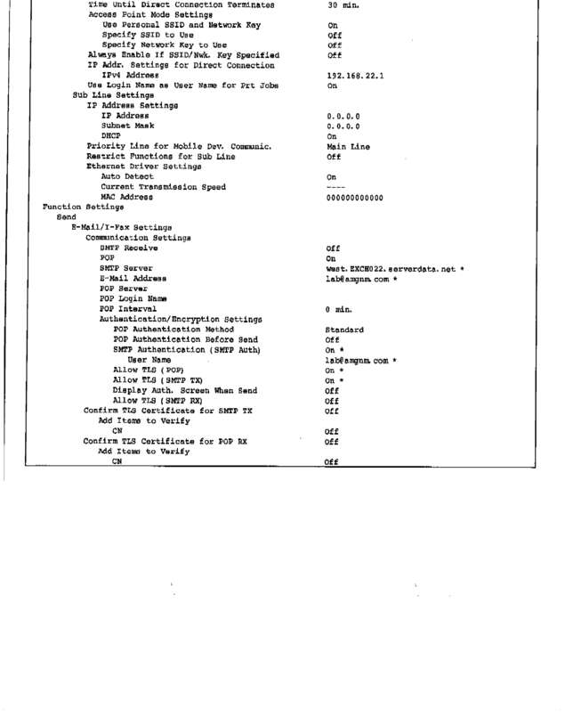 Fax page