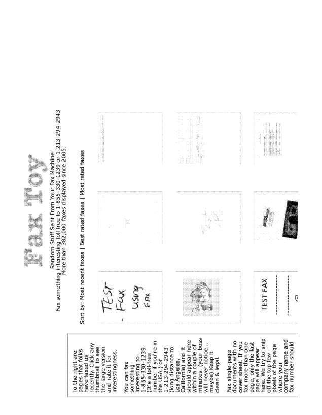 Fax page